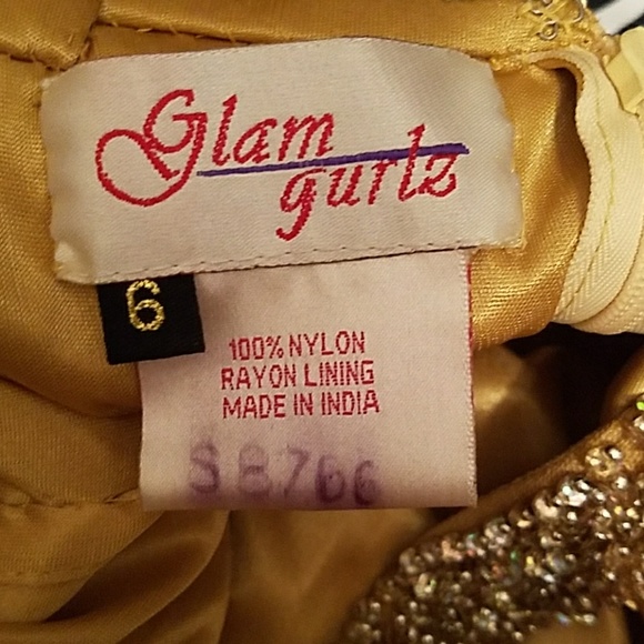 Gold sequin formal/prom dress - Picture 5 of 8